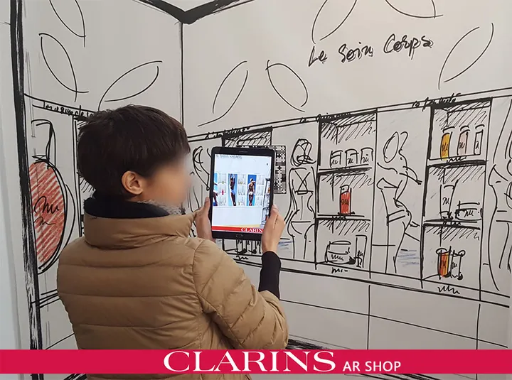 Clarins Augmented Reality Shop