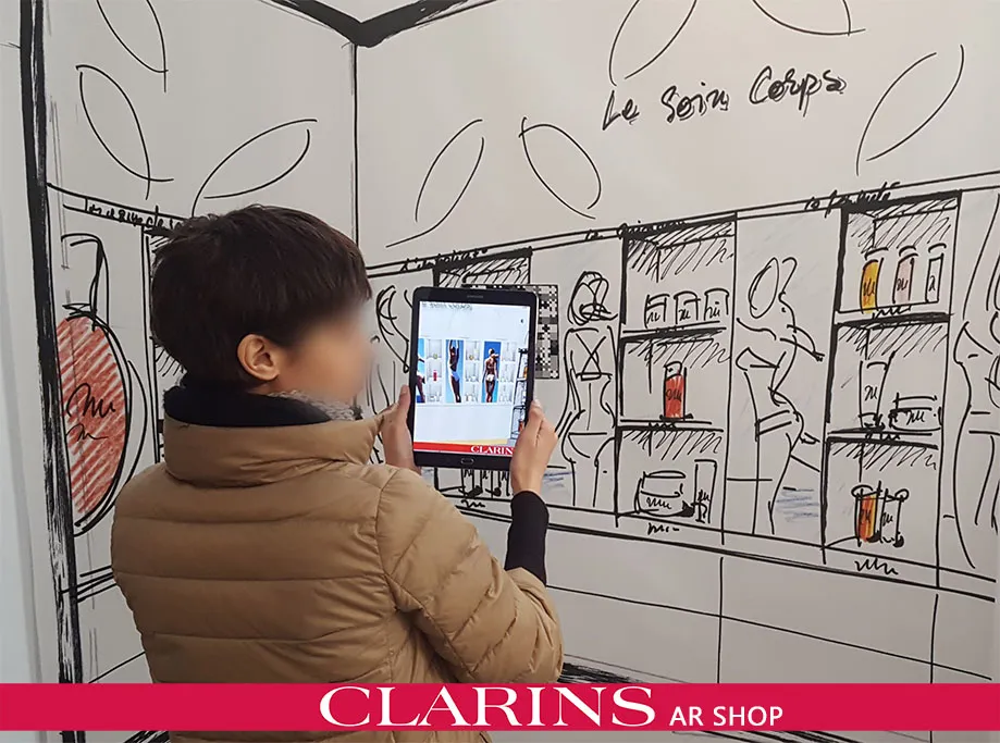Clarins Augmented Reality Shop, image 2